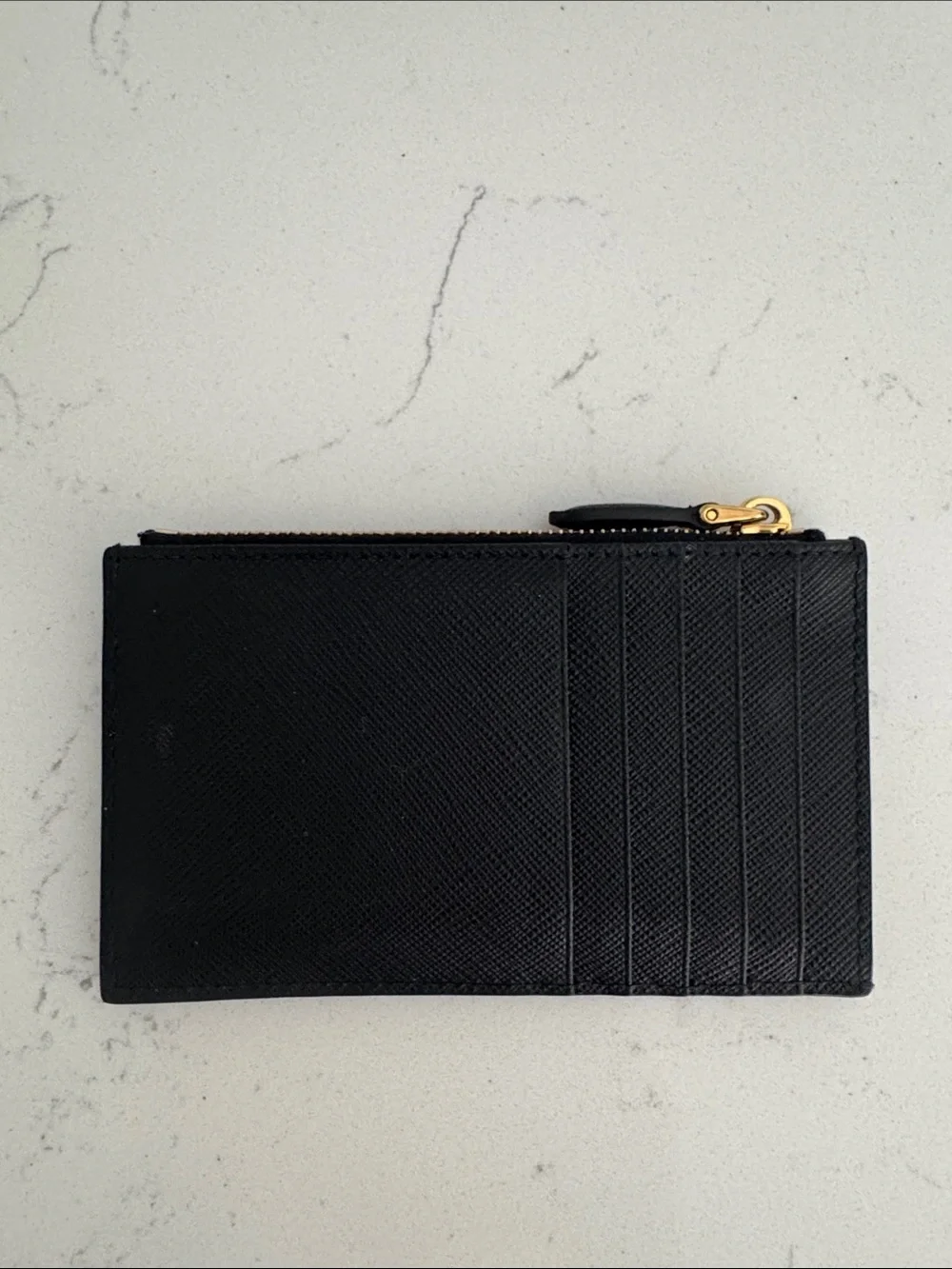 Prada Black Saffiano Leather Card Holder - Picture 4 of 13